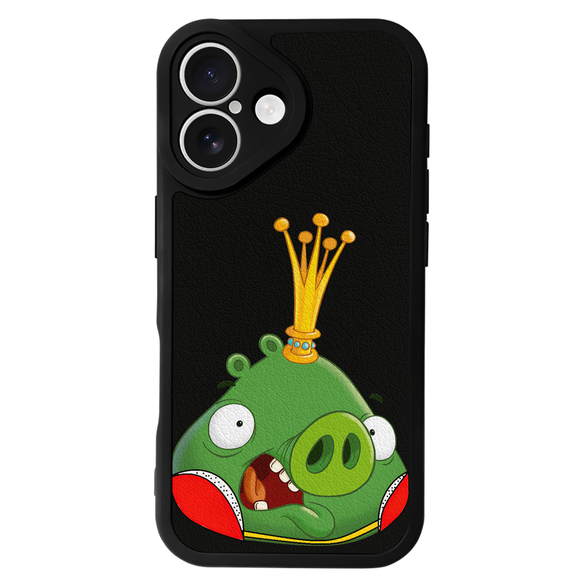 （画像用） Angry Birds アングリーバード 【iPhone 16シリーズ対応】シリコンスマホケース（レザー調） 材質：シリコン